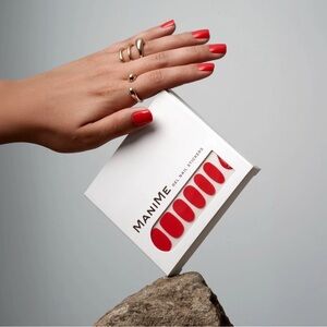 Vibrant Red Press-On Nails